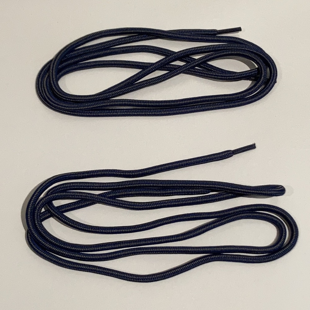 Boot Laces - Cobalt blue & Gray - 62-in - 2 Pcs